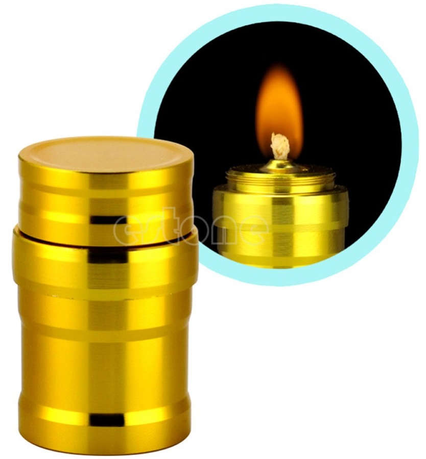 Portable Mini 10ml Alcohol Burner Lamp Aluminium Case 