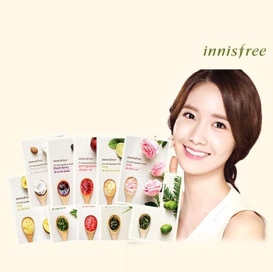 Innisfree Real Squeeze Masker Wajah Korean Fruit Rasa