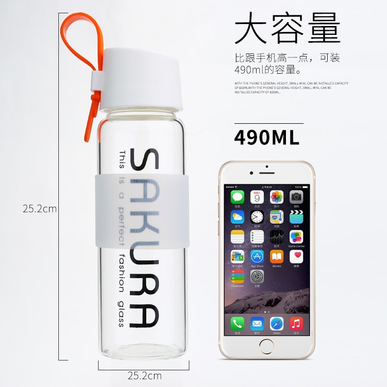 Remax Botol Minum Sakura Series Water Bottle 490ml - RCUP 