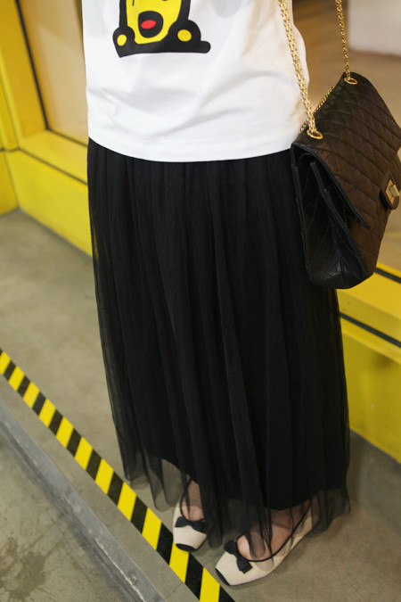 Rok Chiffon Tutu Wanita All Size - White - JakartaNotebook.com