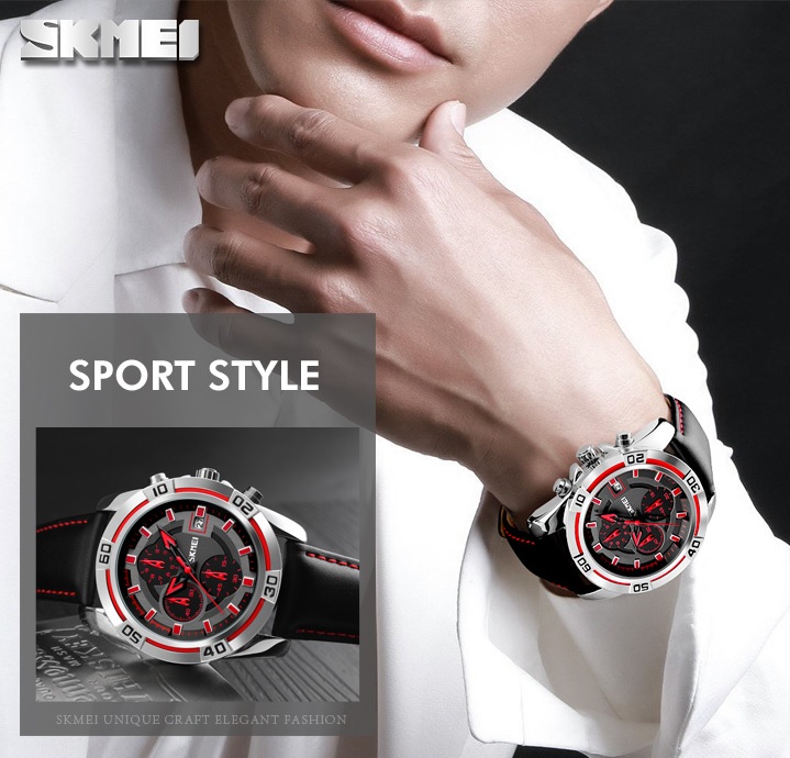 SKMEI Jam Tangan Analog Pria - 9156 - Yellow 