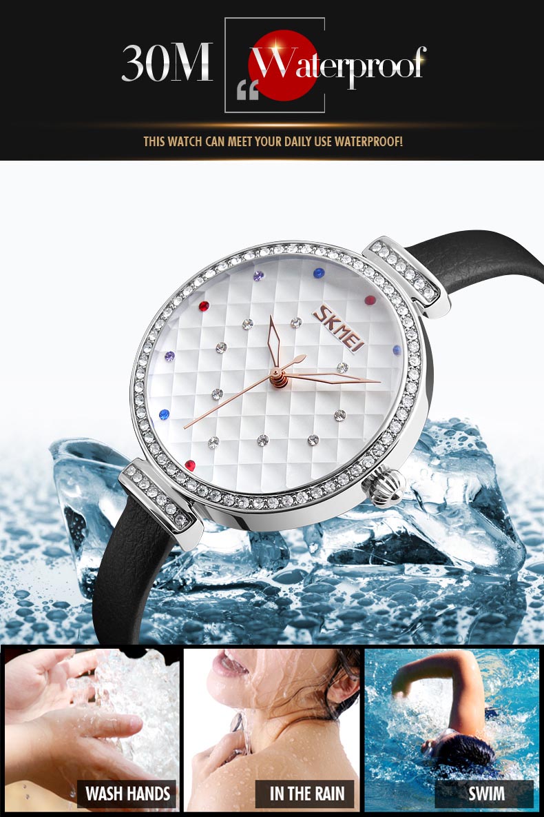 SKMEI Jam Tangan Analog Wanita - 9142 - White 