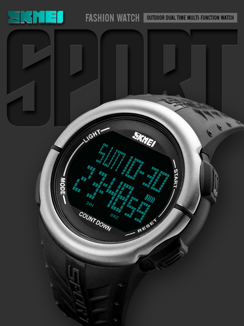 SKMEI Jam Tangan Digital Sporty Pria  1286  Army Green  JakartaNotebook.com