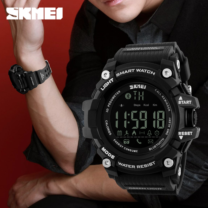 SKMEI Jam Tangan Olahraga Smartwatch Bluetooth - DG1227 BL 