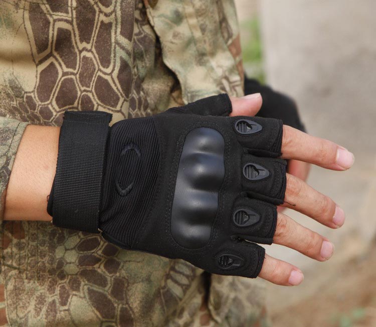 Rhodey Sarung Tangan Tactical Army Half Finger Size L A6 Black Jakartanotebook Com