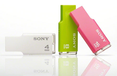 Sony USM8GM MicroVault TINY Series USB Flash Drive - 8GB 