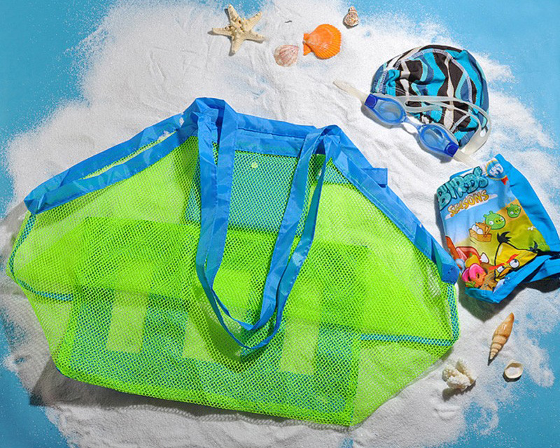Tas Pantai Jaring Lipat Beach Storage Bag - Green Tas Pantai Jaring Lipat Beach Storage Bag - Green