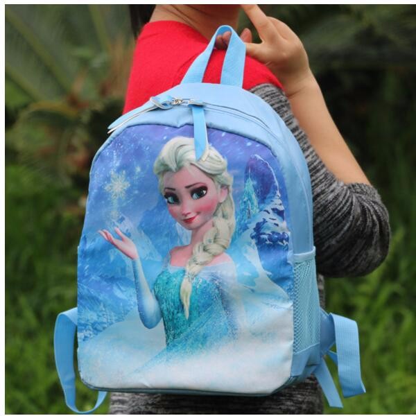 Tas Ransel Anak  Gambar Princess Elsa  Blue 