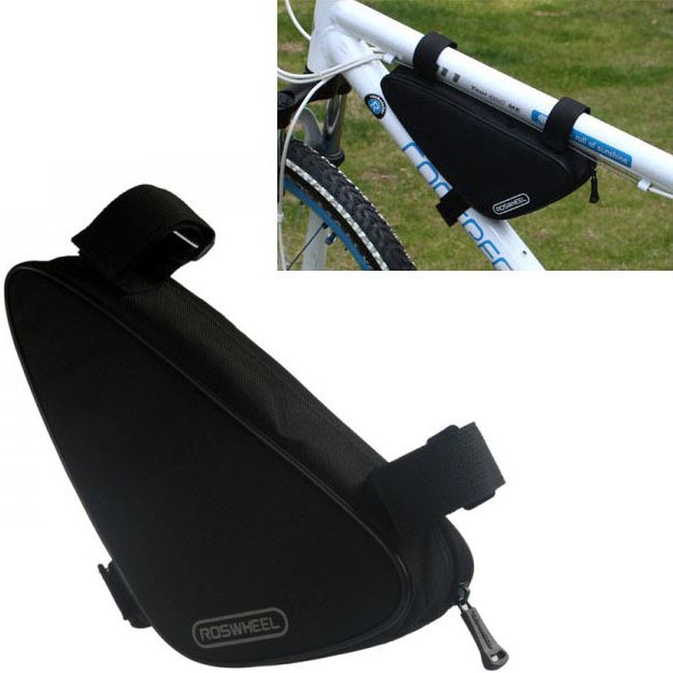 tas sepeda serbaguna triangle frame bag pouch black tas sepeda serbaguna triangle frame bag pouch black