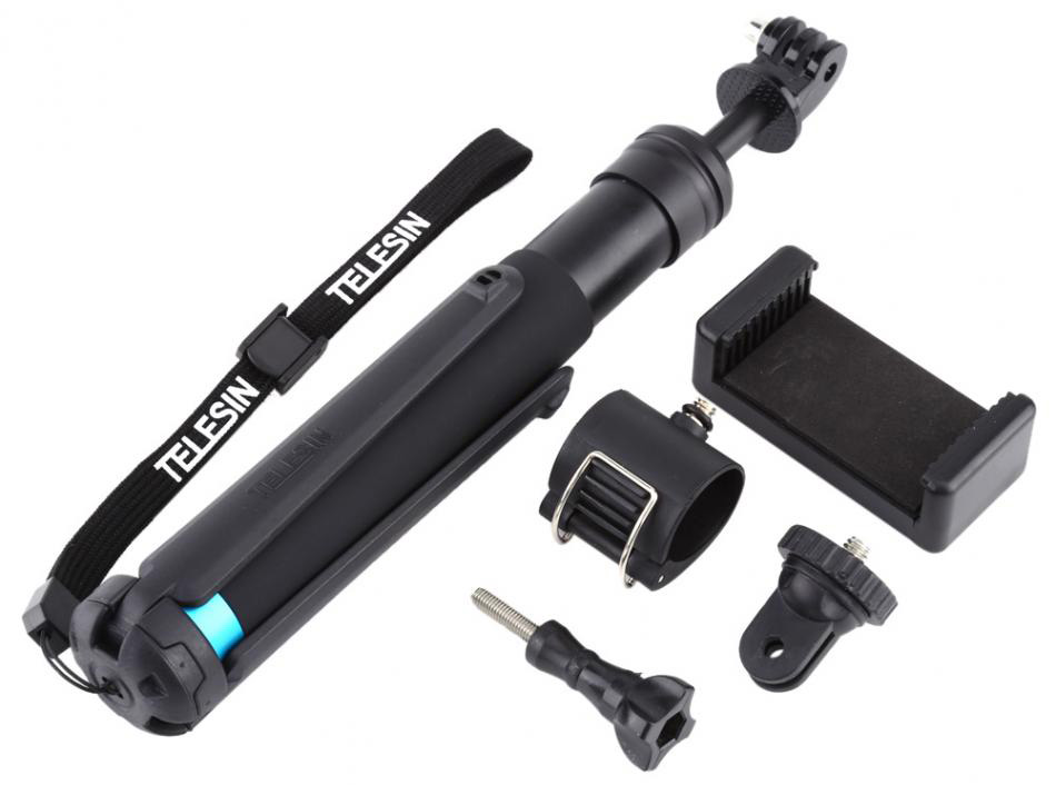 Telesin Tongsis Monopod Tripod dengan Mount GoPro 