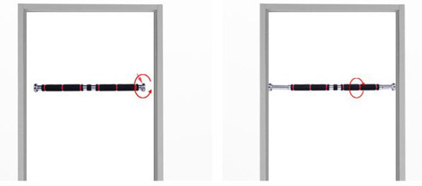 Itstyle Tiang Latihan Pull Up Pintu Long Grip 82 130cm Yw506488 Black Red Jakartanotebook Com