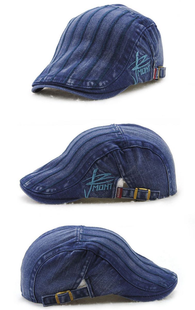 Topi Baret Pria England Retro - Black - JakartaNotebook.com