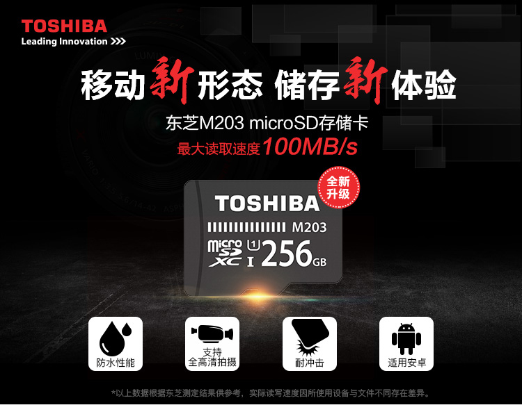 Toshiba M203 MicroSDHC UHS-I Class 10 (100MB/s) 32GB - THN 