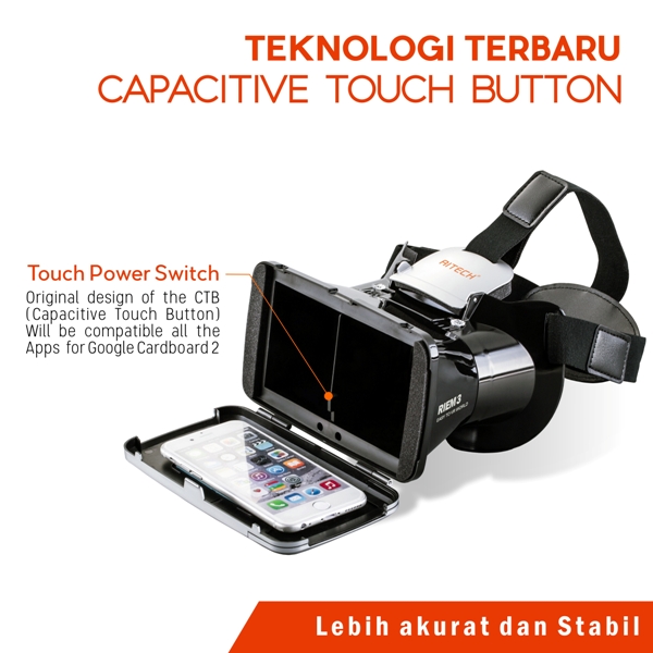 ritech riem 3 vr cardboard 3d reality 3rd generation white jakartanotebook ritech riem 3 vr cardboard 3d reality 3rd generation white jakartanotebook