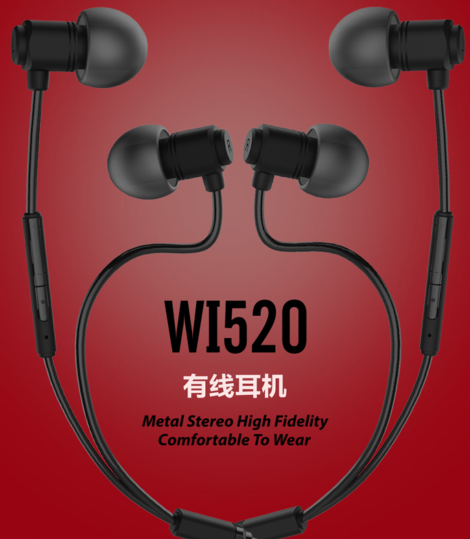 WK Wired Stereo Earphone with Microphone Control - WI520 