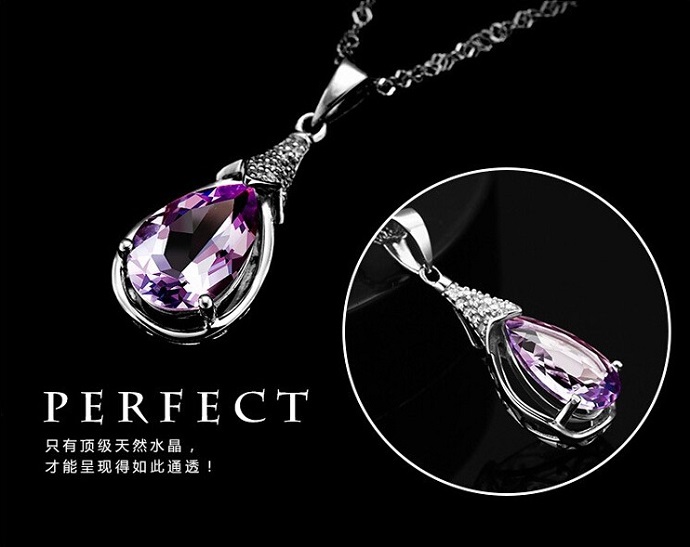wishing pendant purple rodhium sterling silver wishing pendant purple rodhium sterling silver