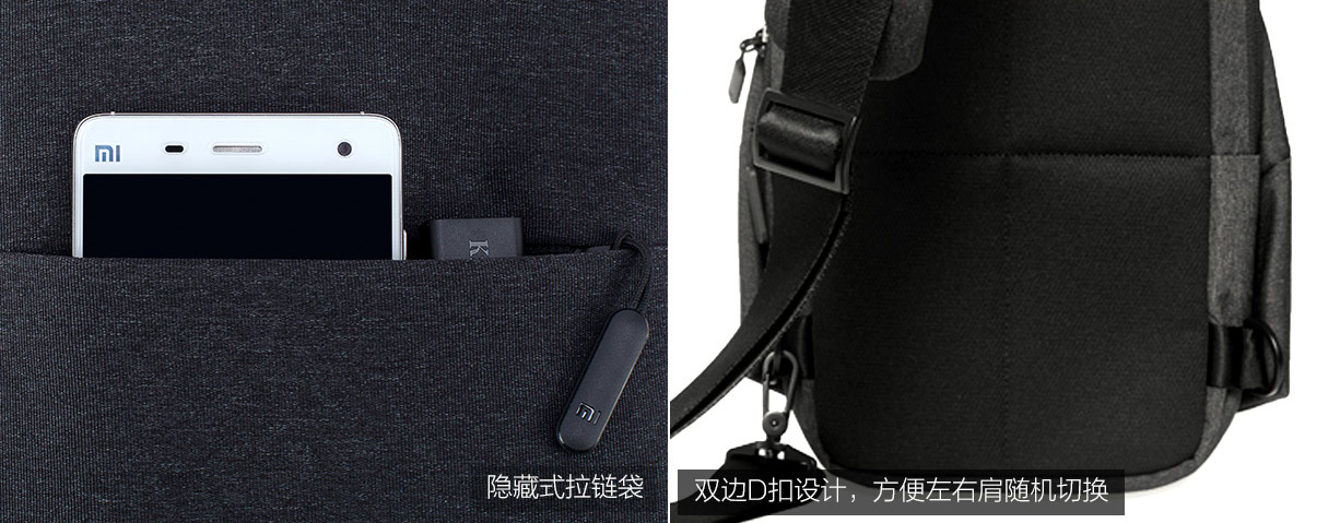  Xiaomi  Tas  Selempang Urban Style ORIGINAL Dark Gray 
