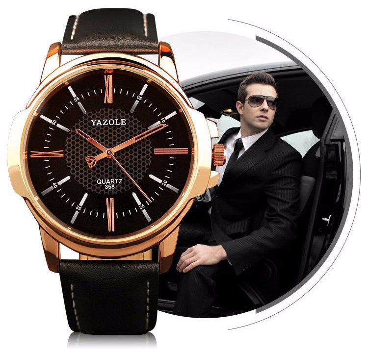 Jam Tangan Yazole yazole jam tangan analog 358 black black Jam Tangan Yazole yazole jam tangan analog 358 black black