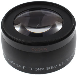 Super Wide Angle Lens with Macro 58mm for Canon - Black 