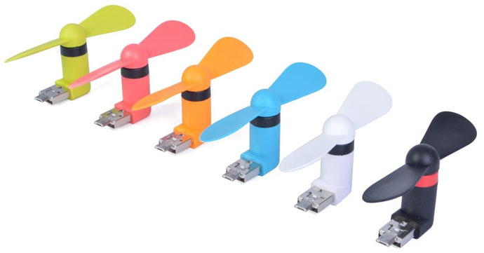 Micro USB OTG Mini Portable Fan for Android Smartphone 