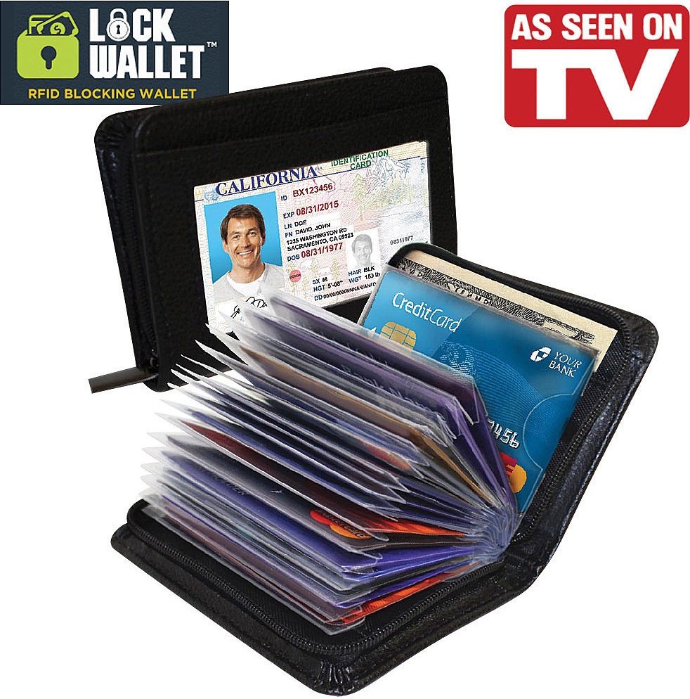 Overview of Lock Wallet Dompet Kartu Kredit Secure RFID Blocking - 789522