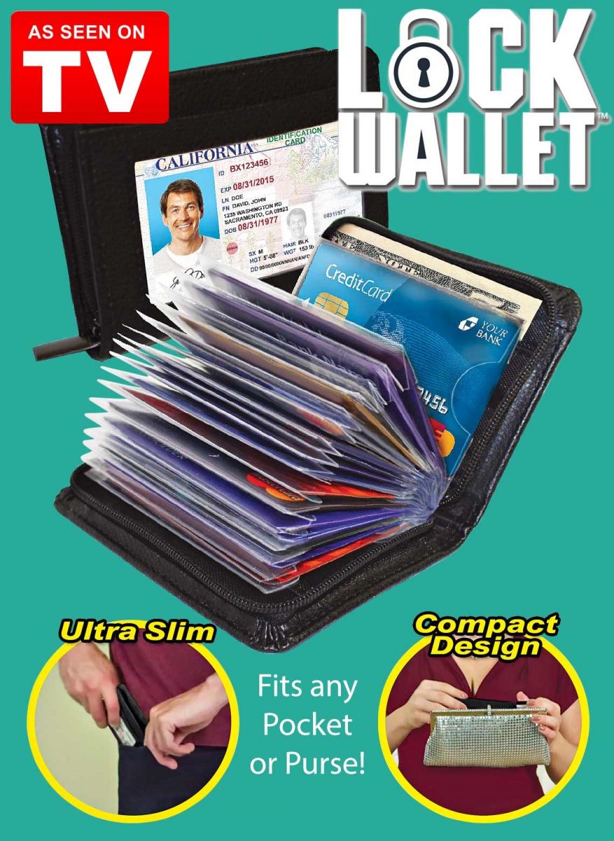 Overview of Lock Wallet Dompet Kartu Kredit Secure RFID Blocking - 789522