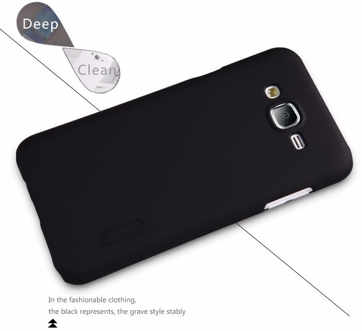 Nillkin Super Frosted Shield Hard Case for Samsung Galaxy J7 2016 - Black - JakartaNotebook.com