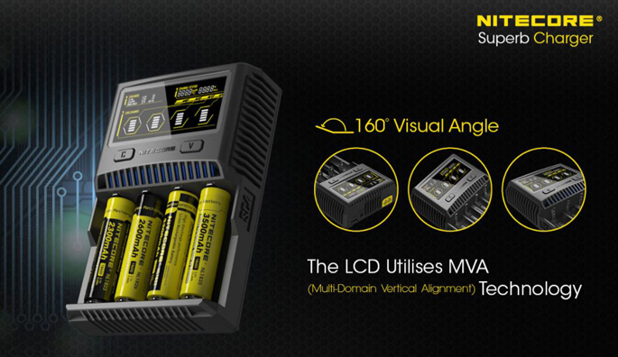 Nitecore Charger Baterai 4 Slot Li-ion NiMH - SC4