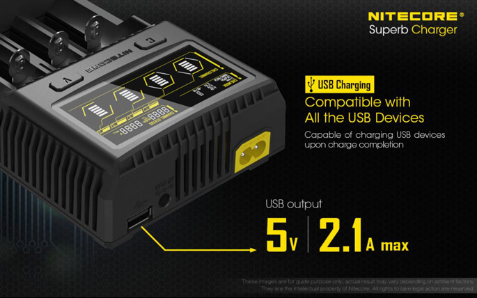 Nitecore Charger Baterai 4 Slot Li-ion NiMH - SC4