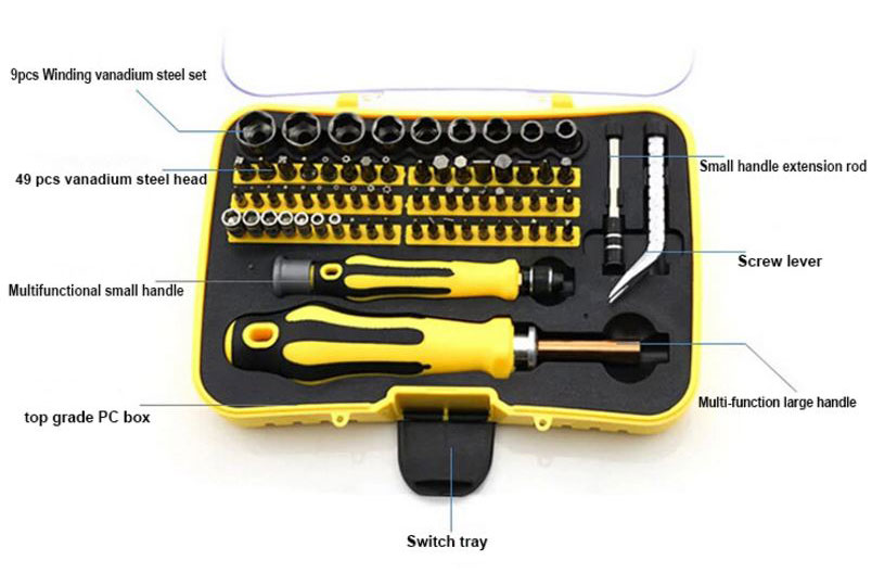 Obeng Set Reparasi 70 in 1 - 6092 - JakartaNotebook.com