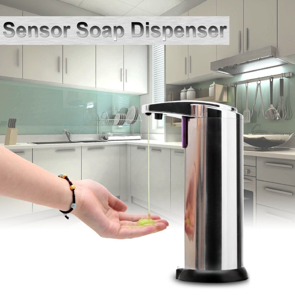 stainless steel sensor automatic soap dispenser sabun stainless steel sensor automatic soap dispenser sabun