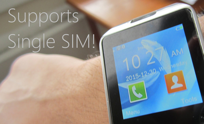 DZ09 Smartwatch WatchPhone GSM for Android - Black - JakartaNotebook.com