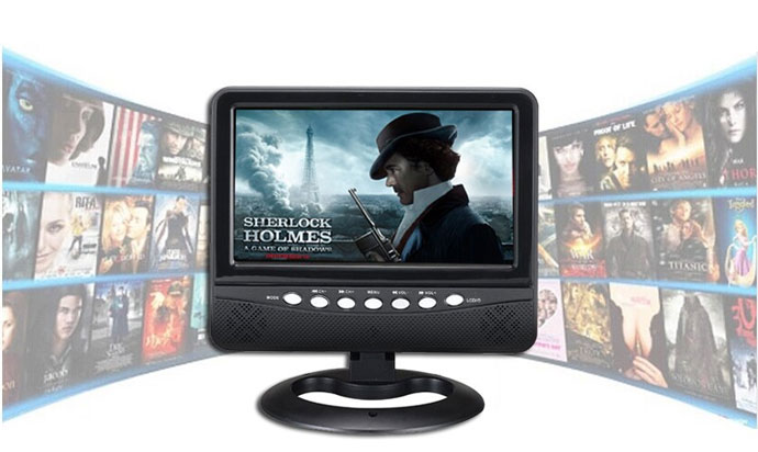 TV Tuner TFT LCD Color Analog TV 7.5 inch with Wide View 