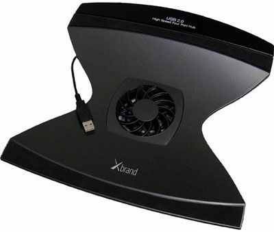 Xbrand Laptop Cooling Stand with USB Fan Model (XB-1009-US)