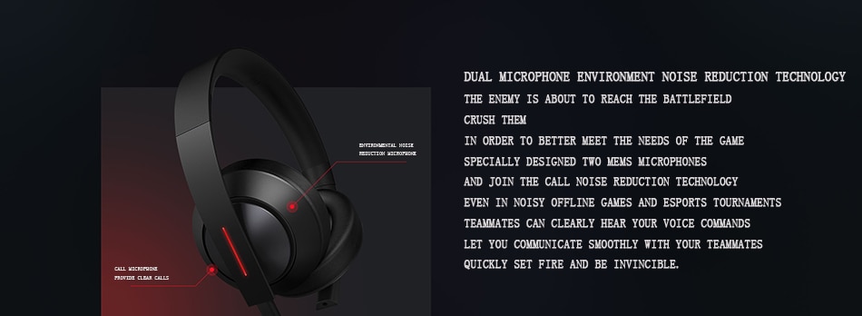 Xiaomi Mi Gaming Headphone 7.1 Virtual Surround with Mic - YXEJ01JY - Black  - JakartaNotebook.com