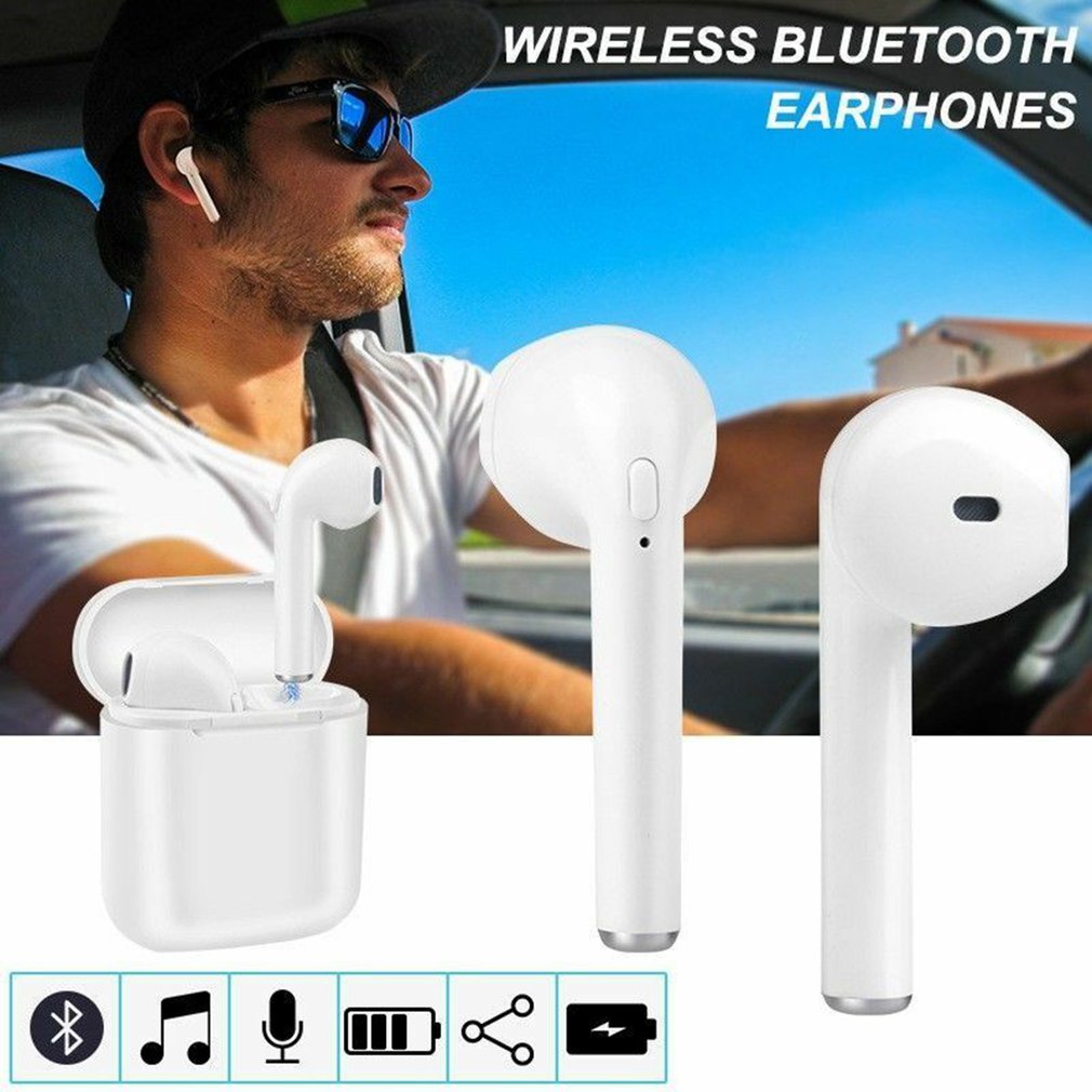NAIKU TWS Airpods Earphone Bluetooth with Charging Case - i9S - White -  JakartaNotebook.com