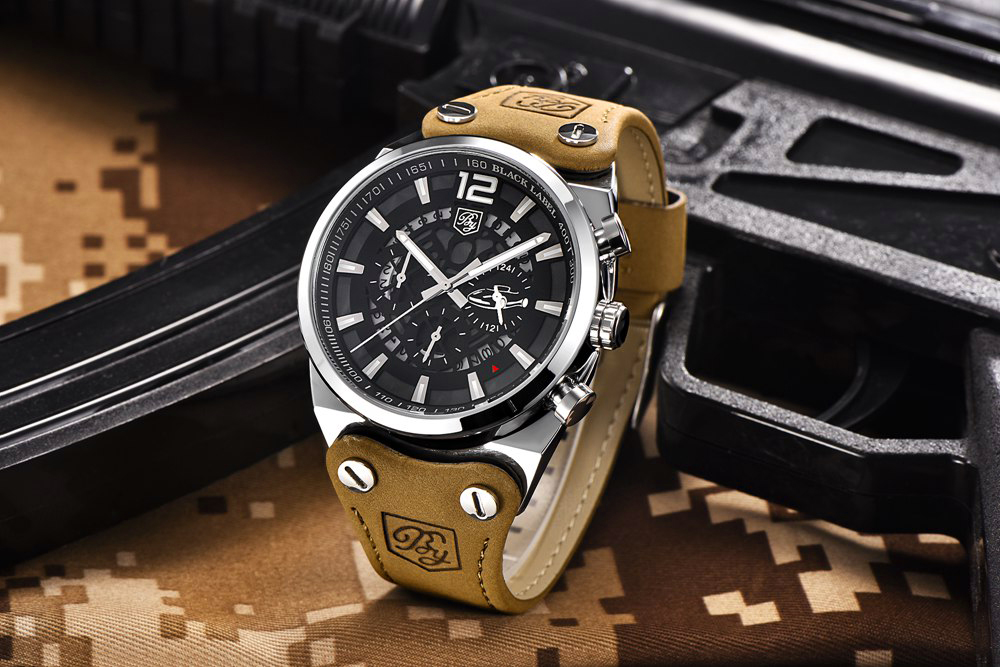BENYAR Bergani Jam Tangan Analog - BY-5112M - Black 