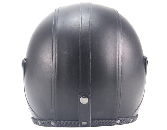 Helm Classic Mod Half Face Motor Klasik - Size M - Black 