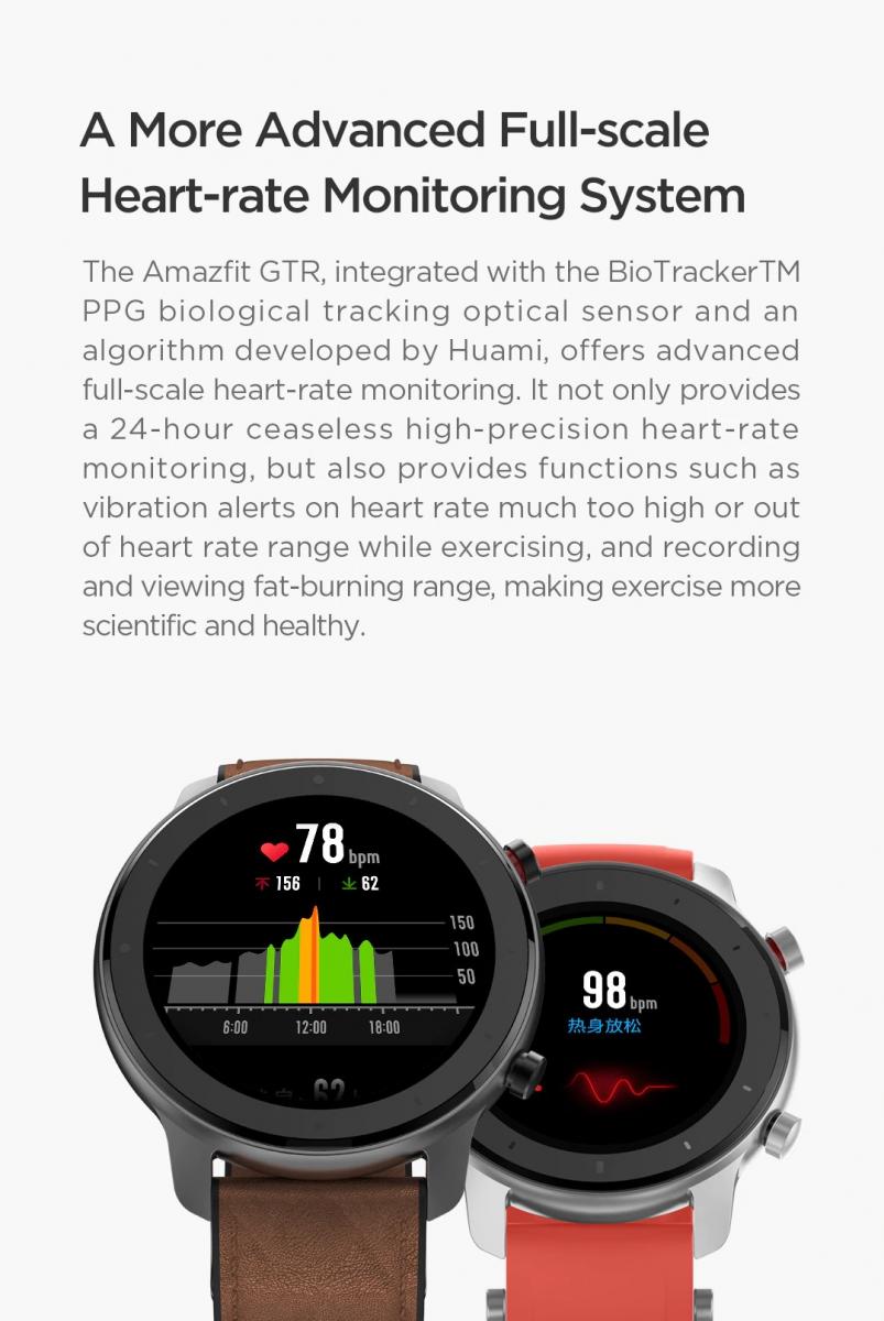 Smartwatch Amazfit GTR-47mm stainless steel