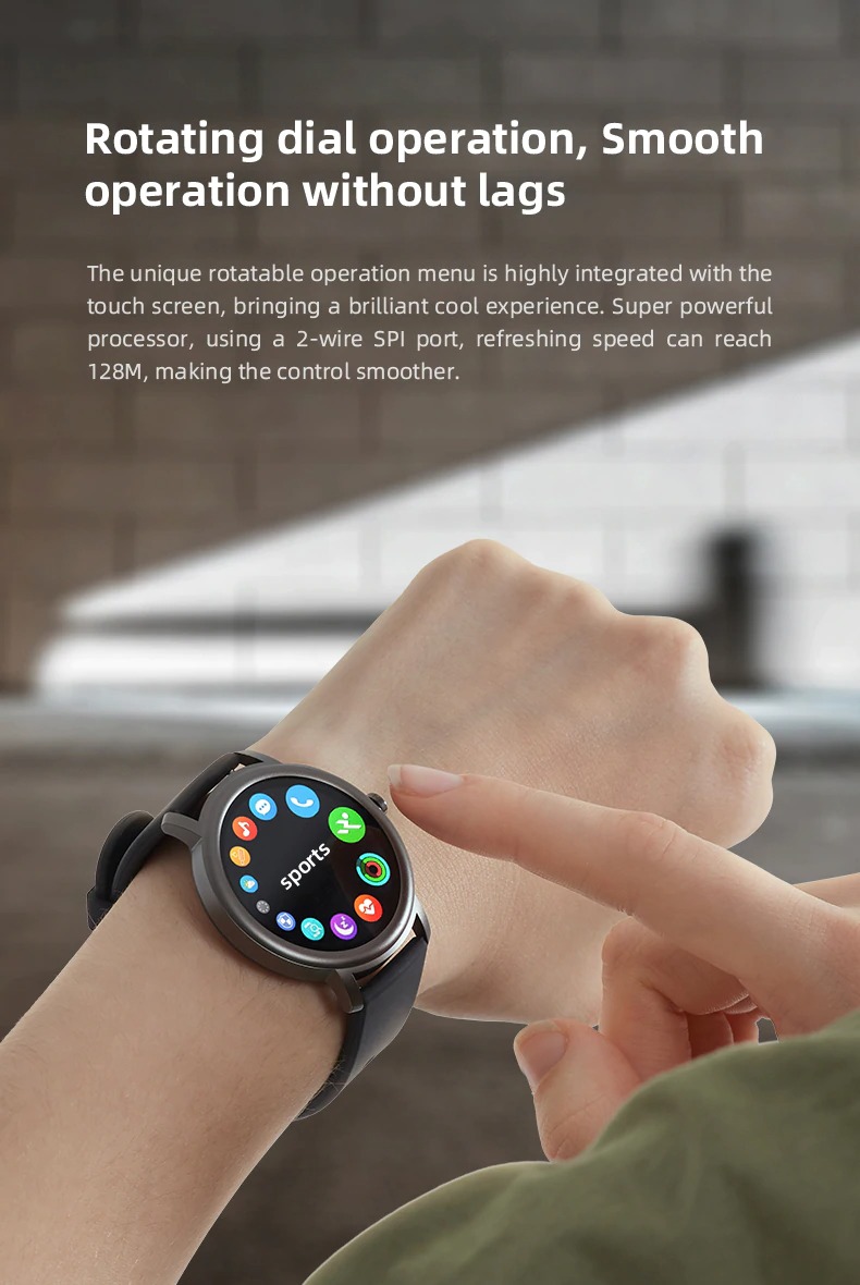 Xiaomi Mibro Air SmartWatch Sport Fitness Tracker Heart Rate Bluetooth 5.0  - XPAW001 - Black - JakartaNotebook.com