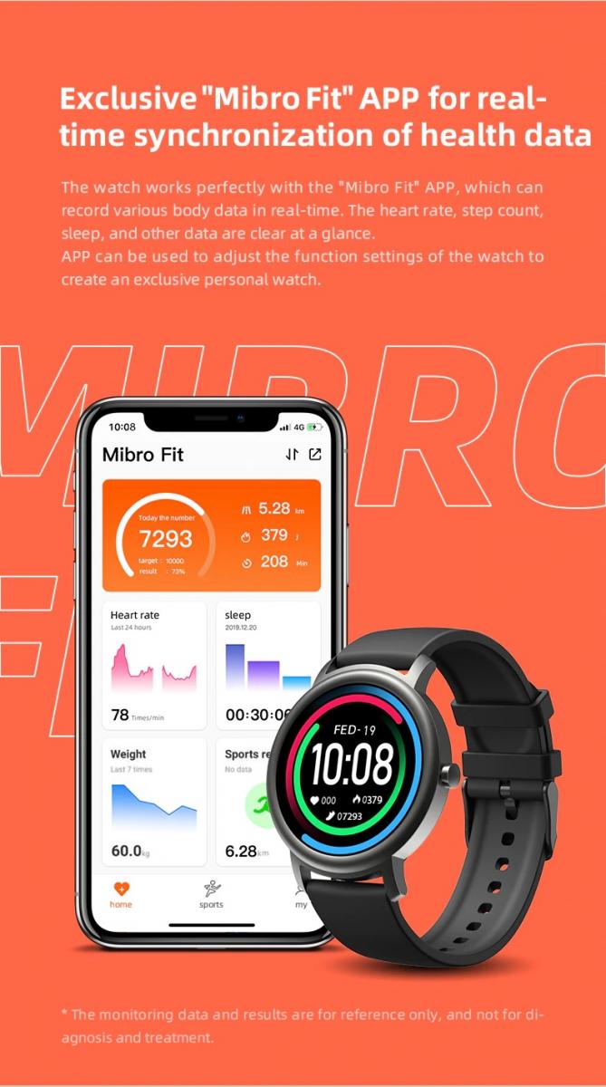 Xiaomi Mibro Air SmartWatch Sport Fitness Tracker Heart Rate Bluetooth 5.0  - XPAW001 - Black - JakartaNotebook.com